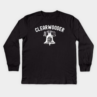 Clearwooder Clearwater Funny Philly Baseball Tee Kids Long Sleeve T-Shirt